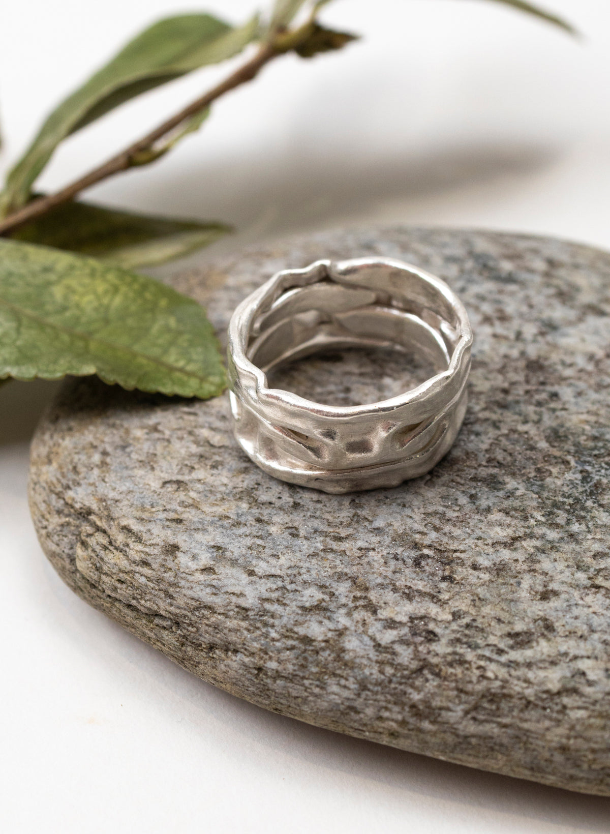 Crush Band Silver Ring