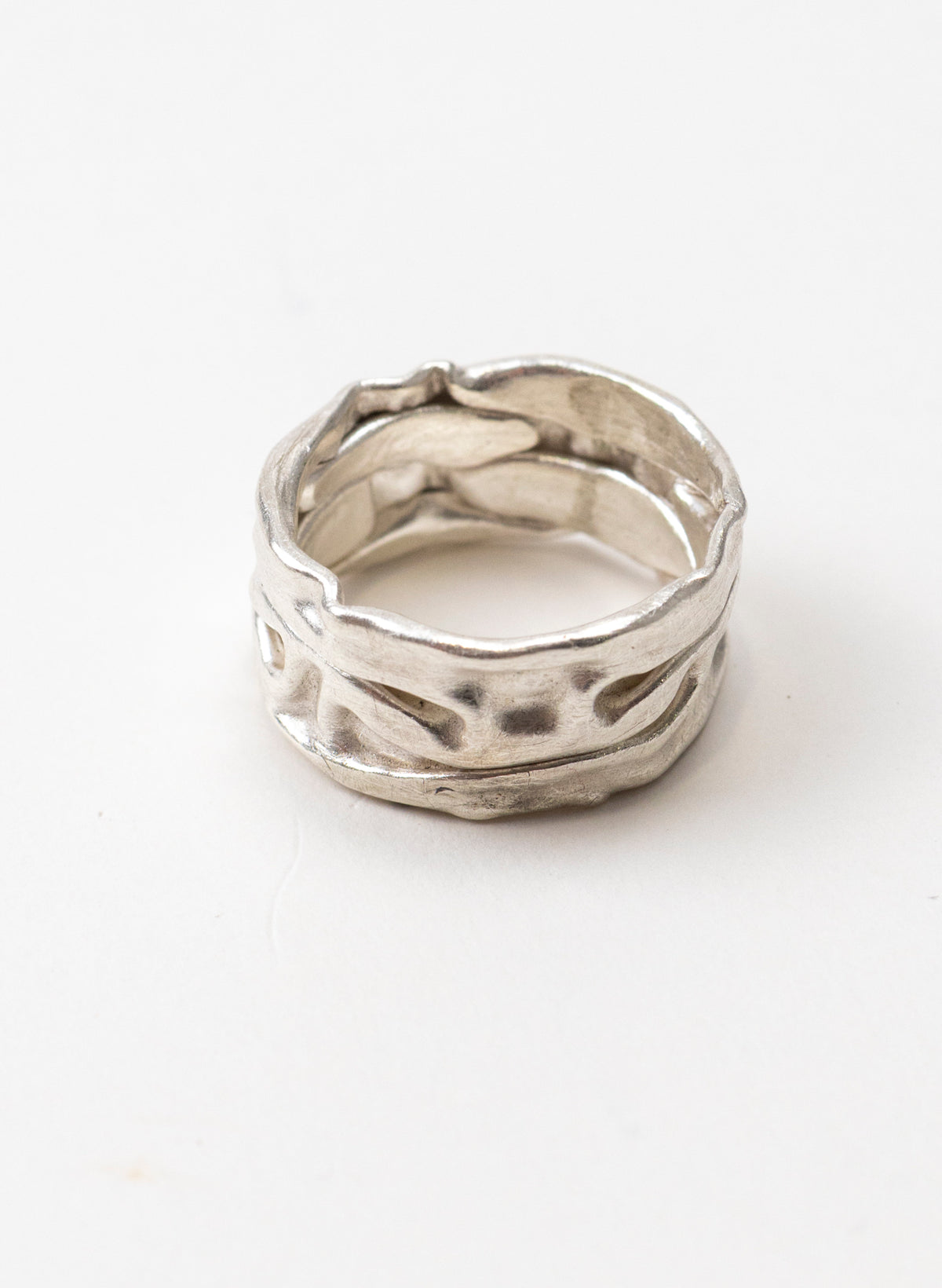 Crush Band Silver Ring