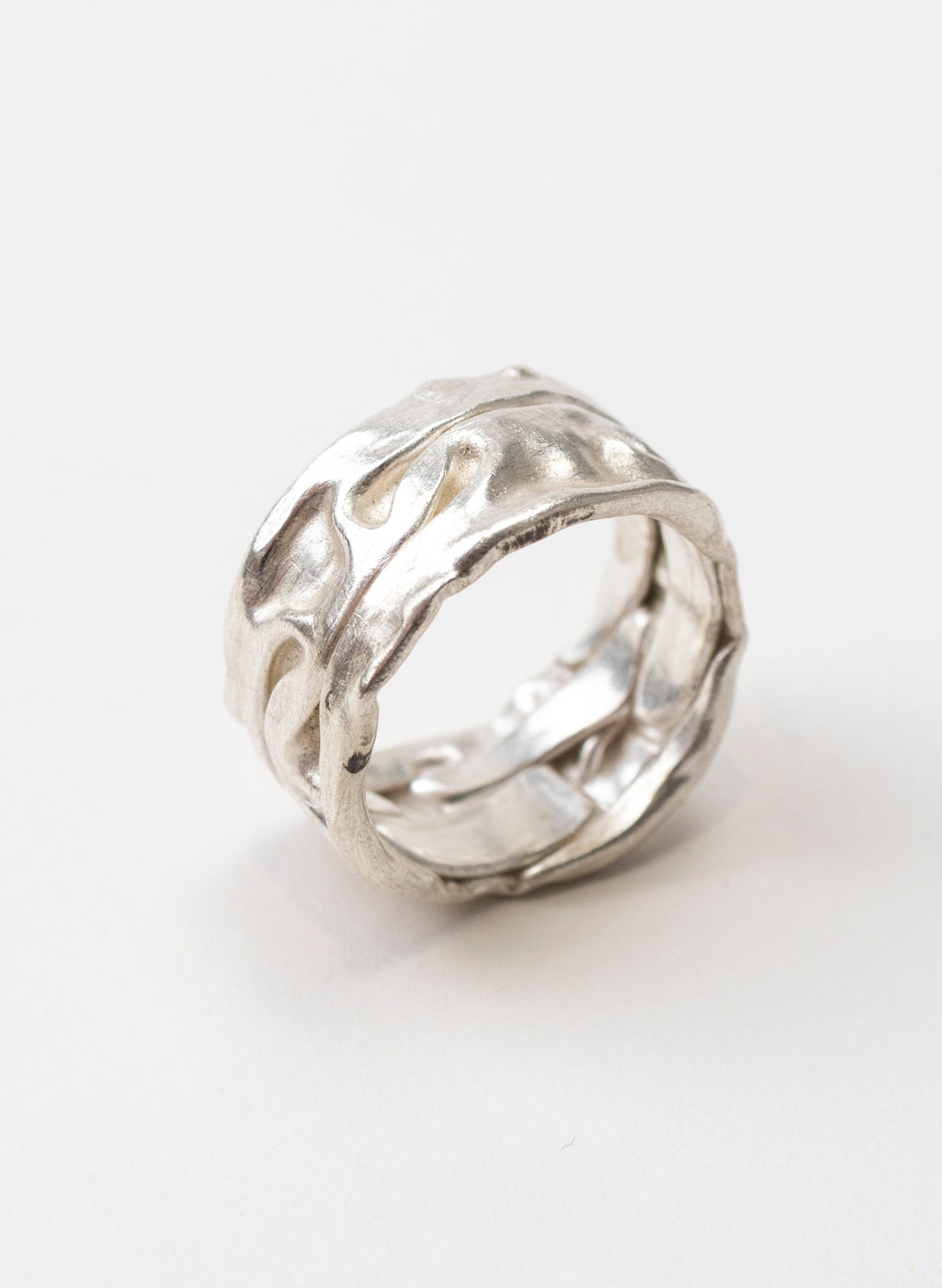 Crush Band Silver Ring