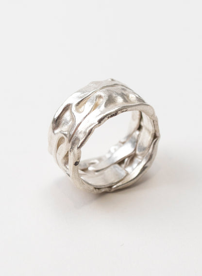 Crush Band Silver Ring