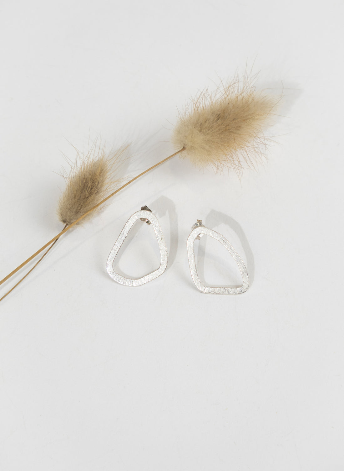 Asymmetric Pebble Earring