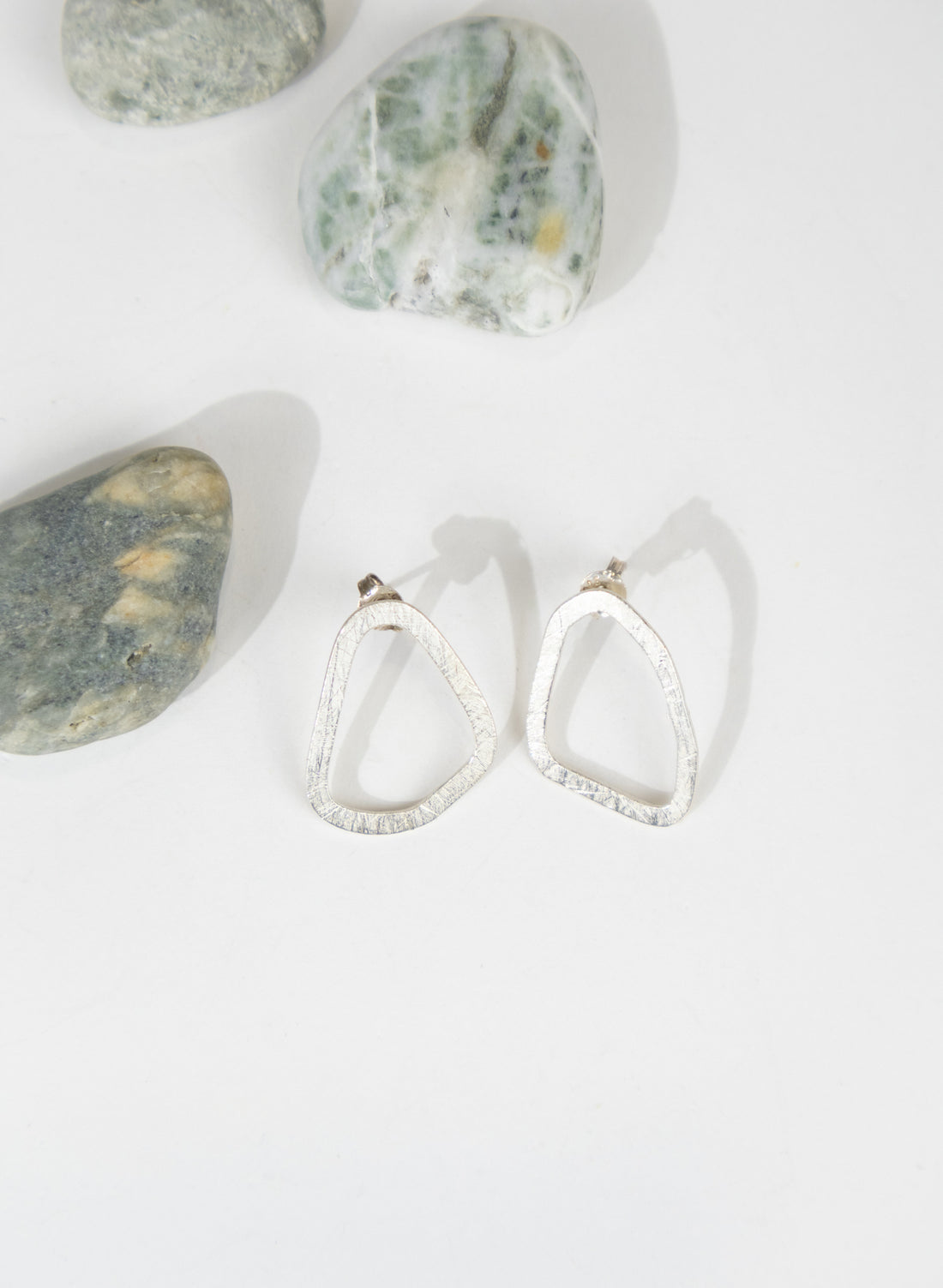 Asymmetric Pebble Earring