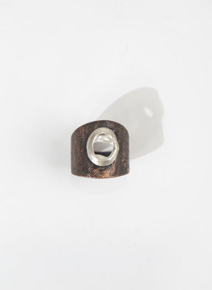 Copper/Silver Rivet Ring - Large