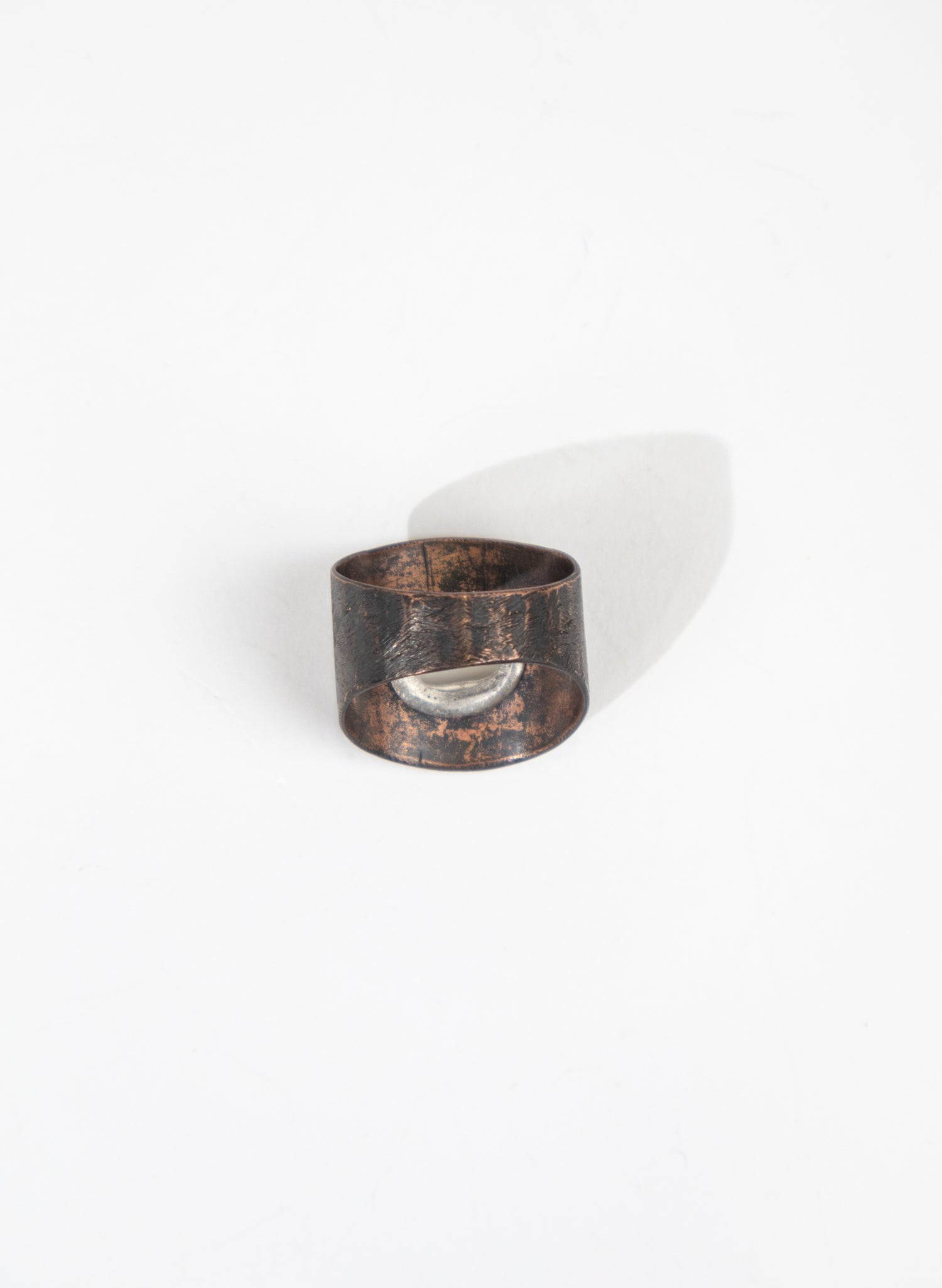 Copper/Silver Rivet Ring - Large