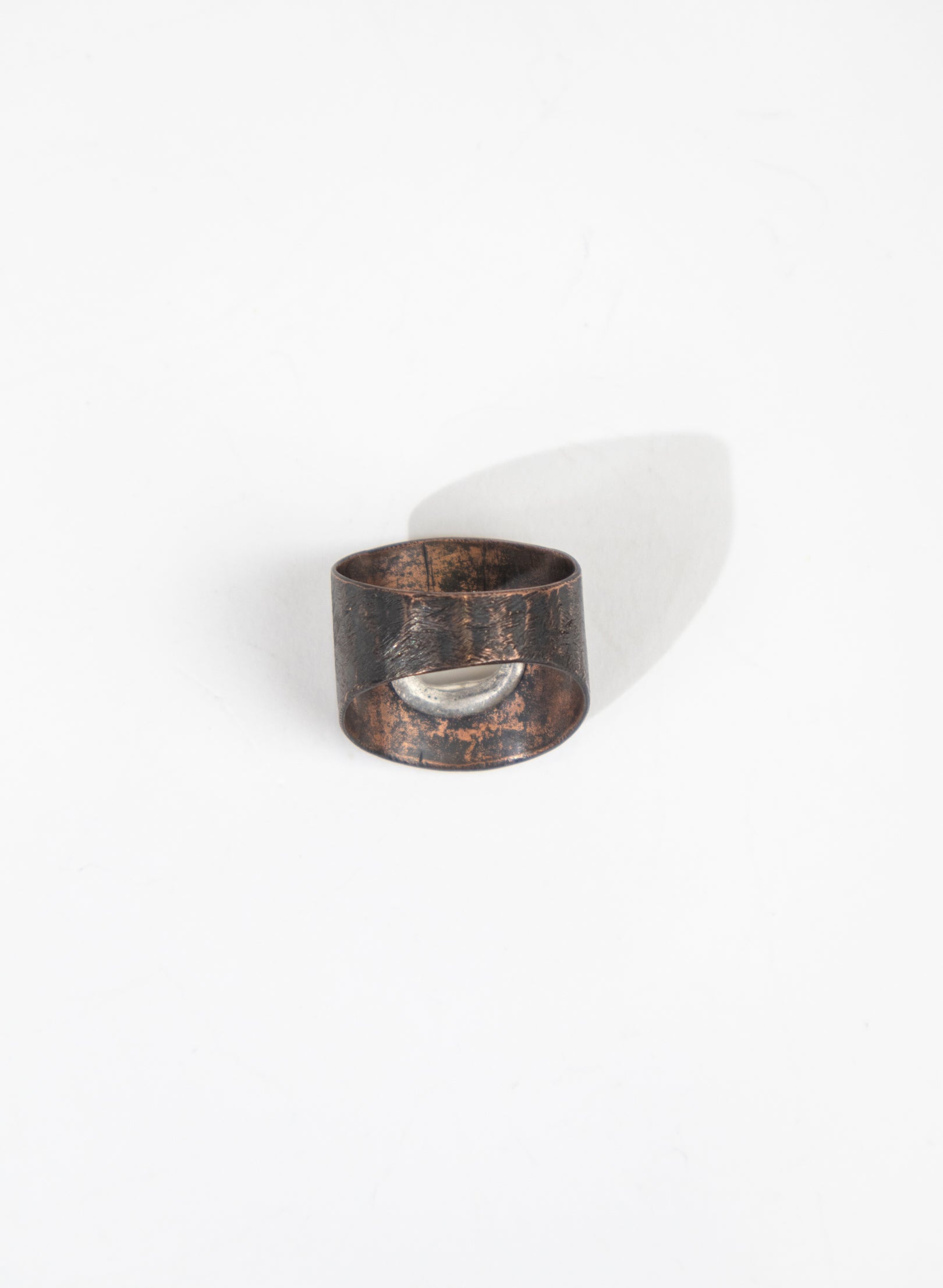 Copper/Silver Rivet Ring - Large