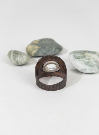 Copper/Silver Rivet Ring - Large