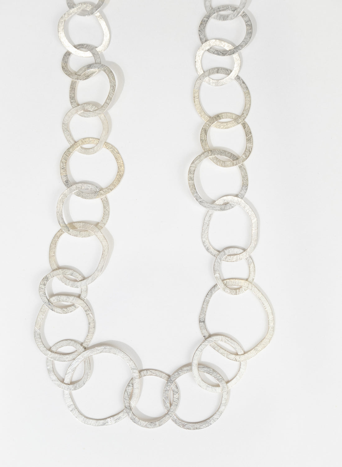 Round Link Necklace - Sterling Silver