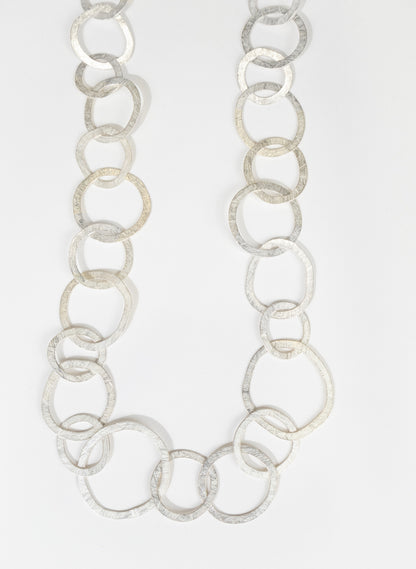Round Link Necklace - Sterling Silver