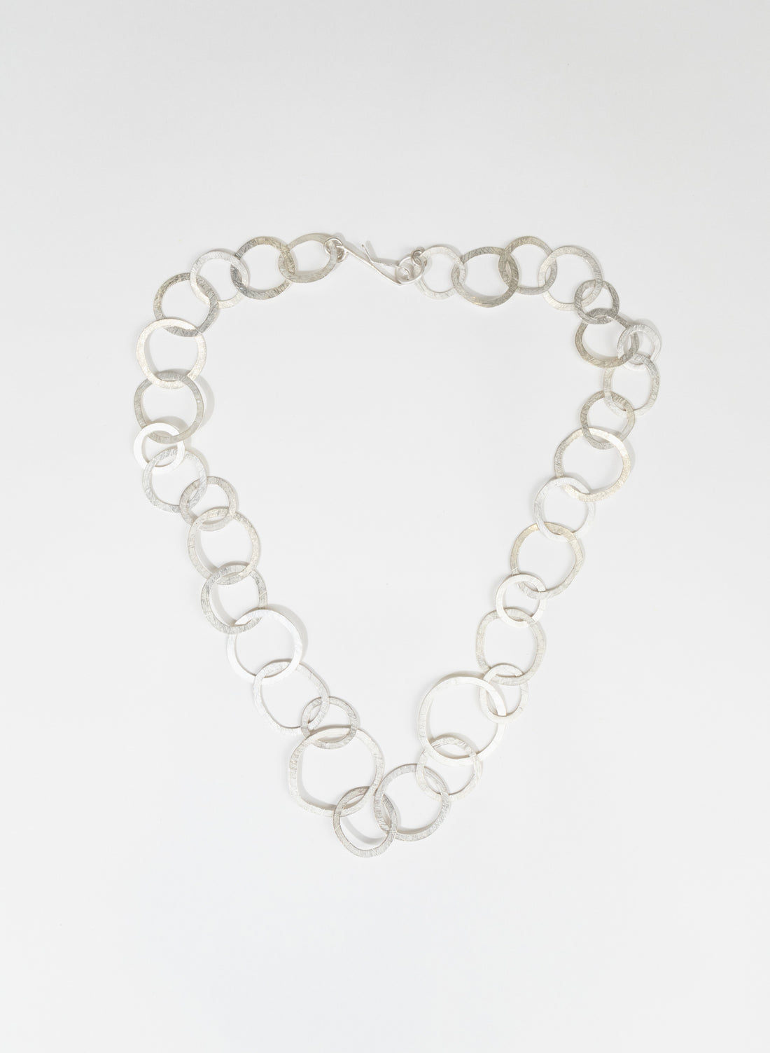 Round Link Necklace - Sterling Silver
