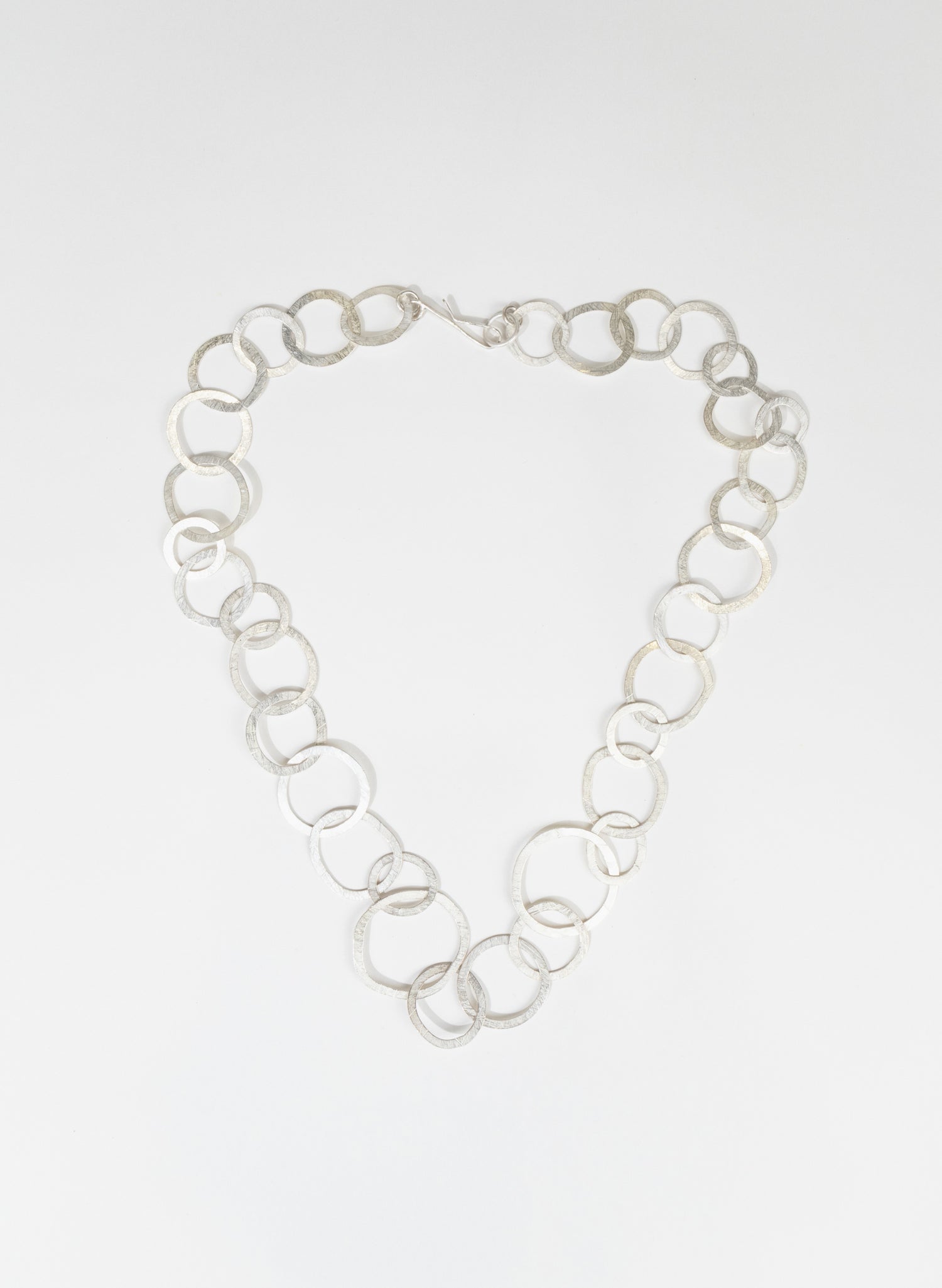 Round Link Necklace - Sterling Silver