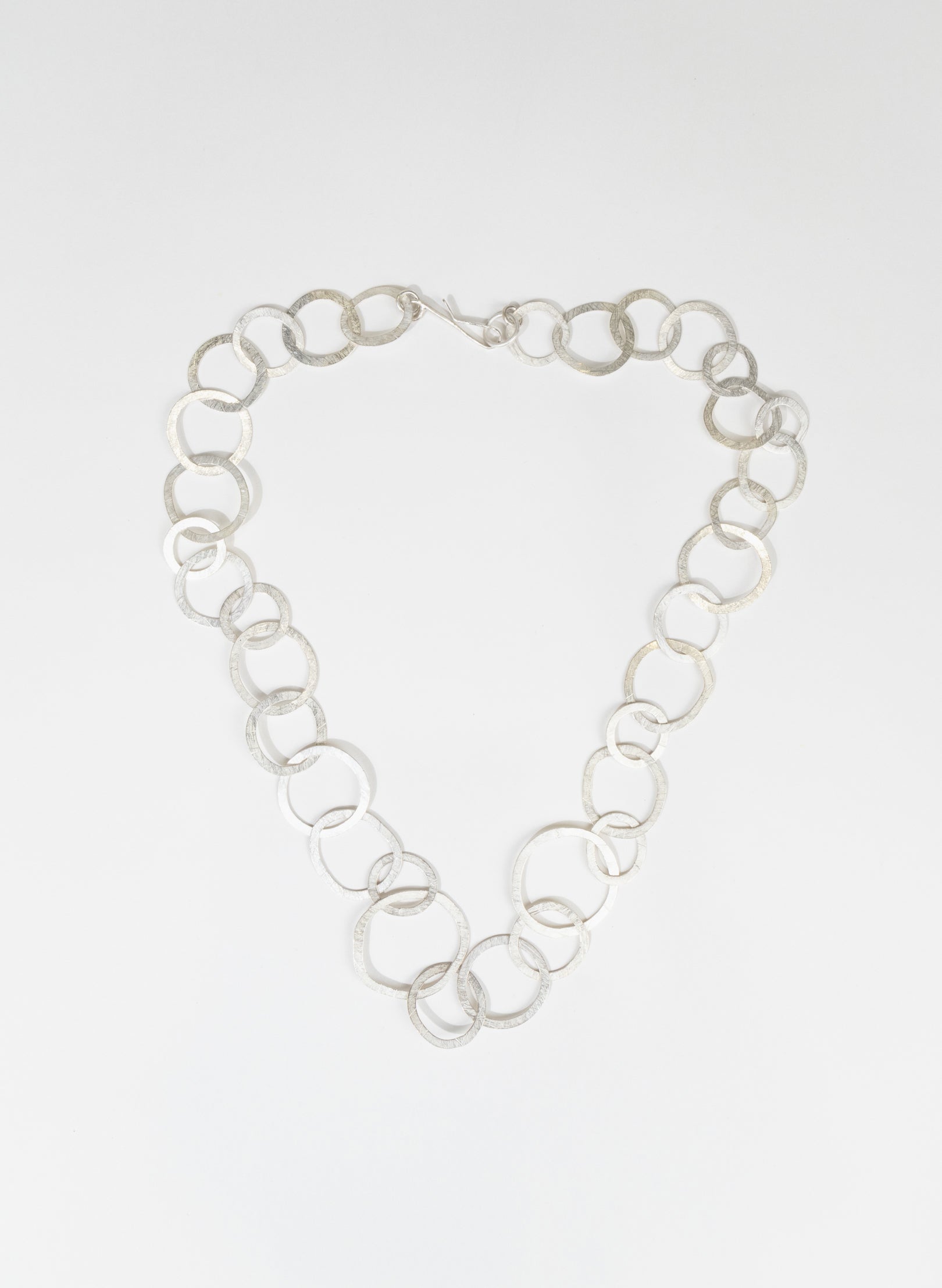 Round Link Necklace - Sterling Silver