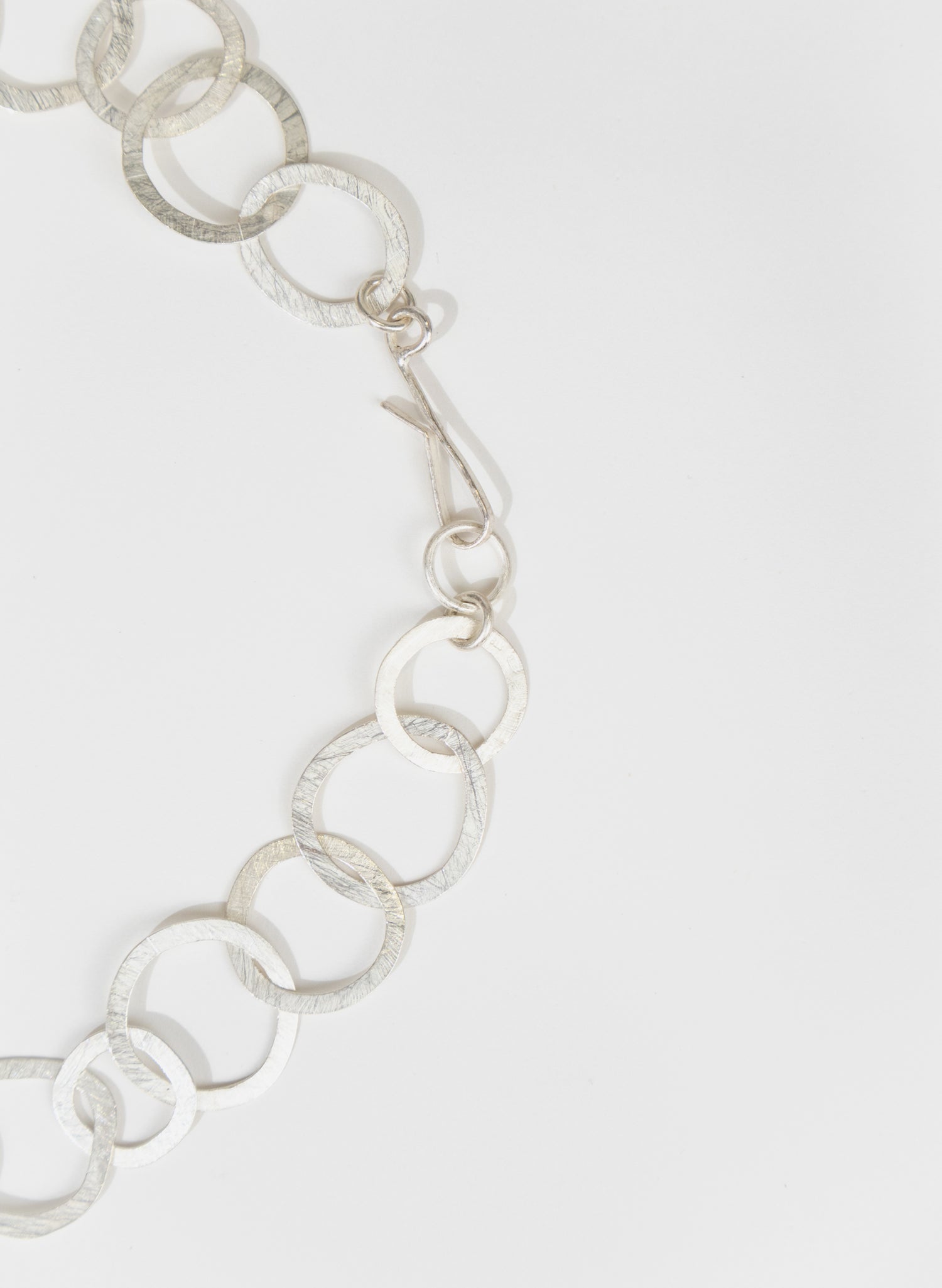 Round Link Necklace - Sterling Silver