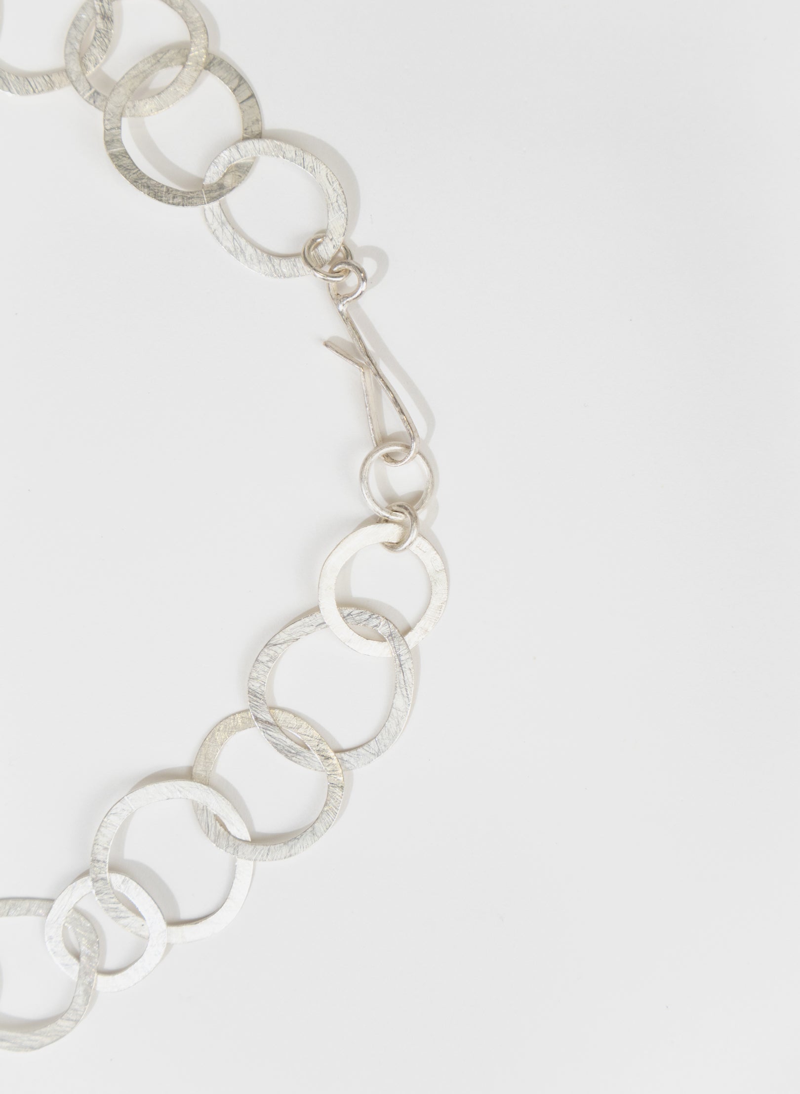 Round Link Necklace - Sterling Silver