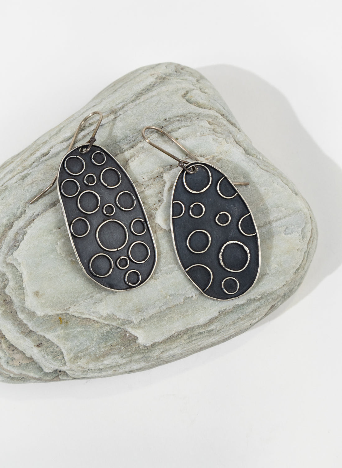 Line Hook Earrings - Sterling Silver