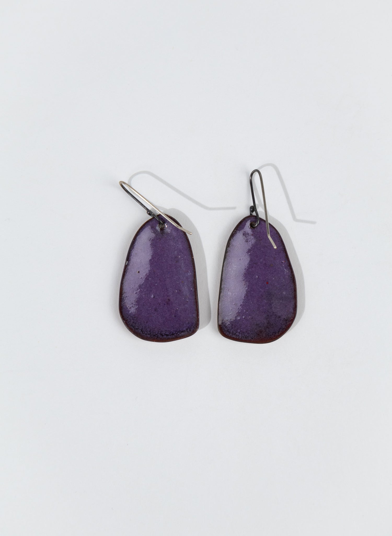Textured Enamel Earrings
