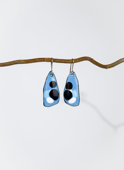 Random Dot Enamel Earrings