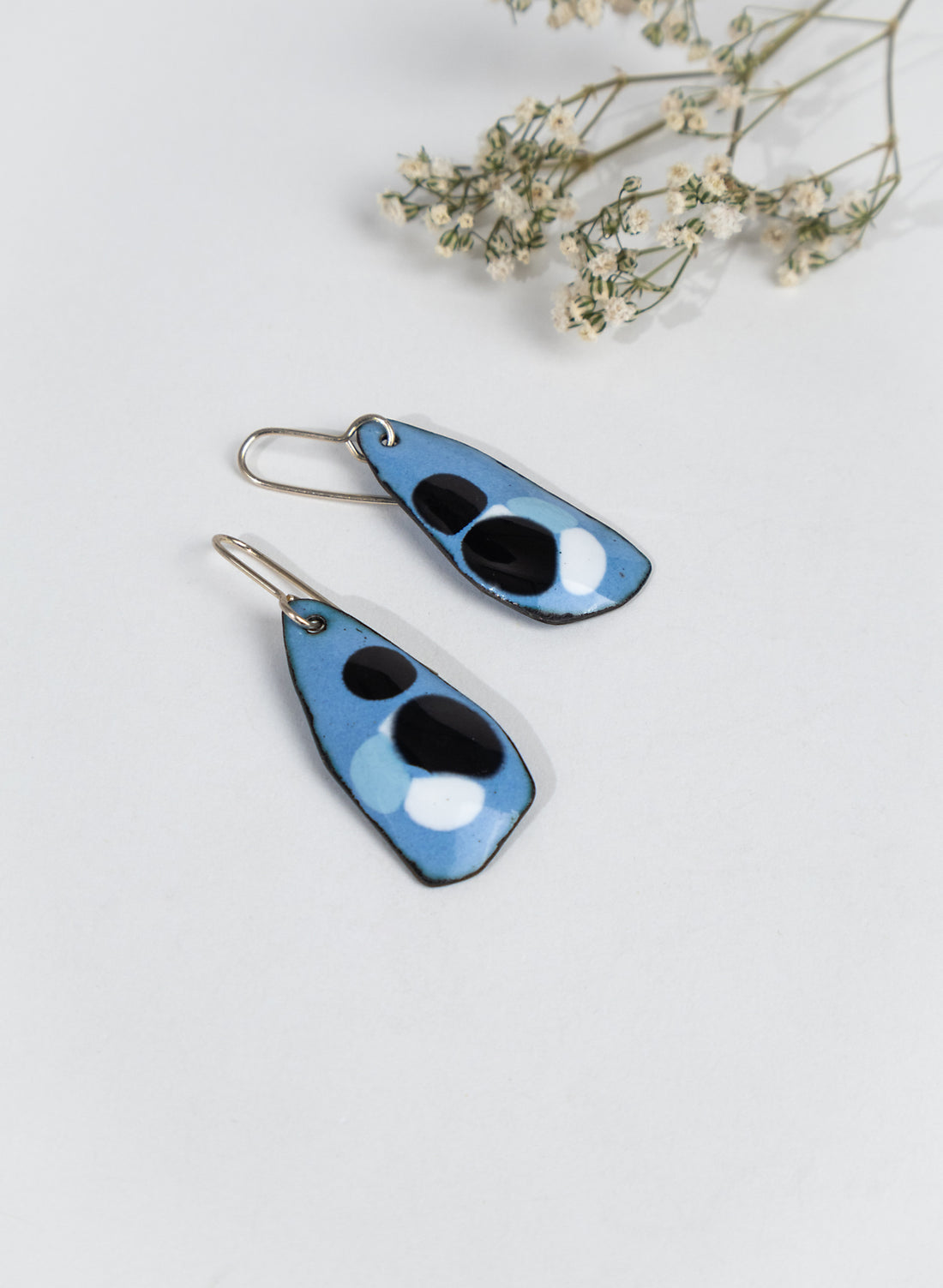 Random Dot Enamel Earrings