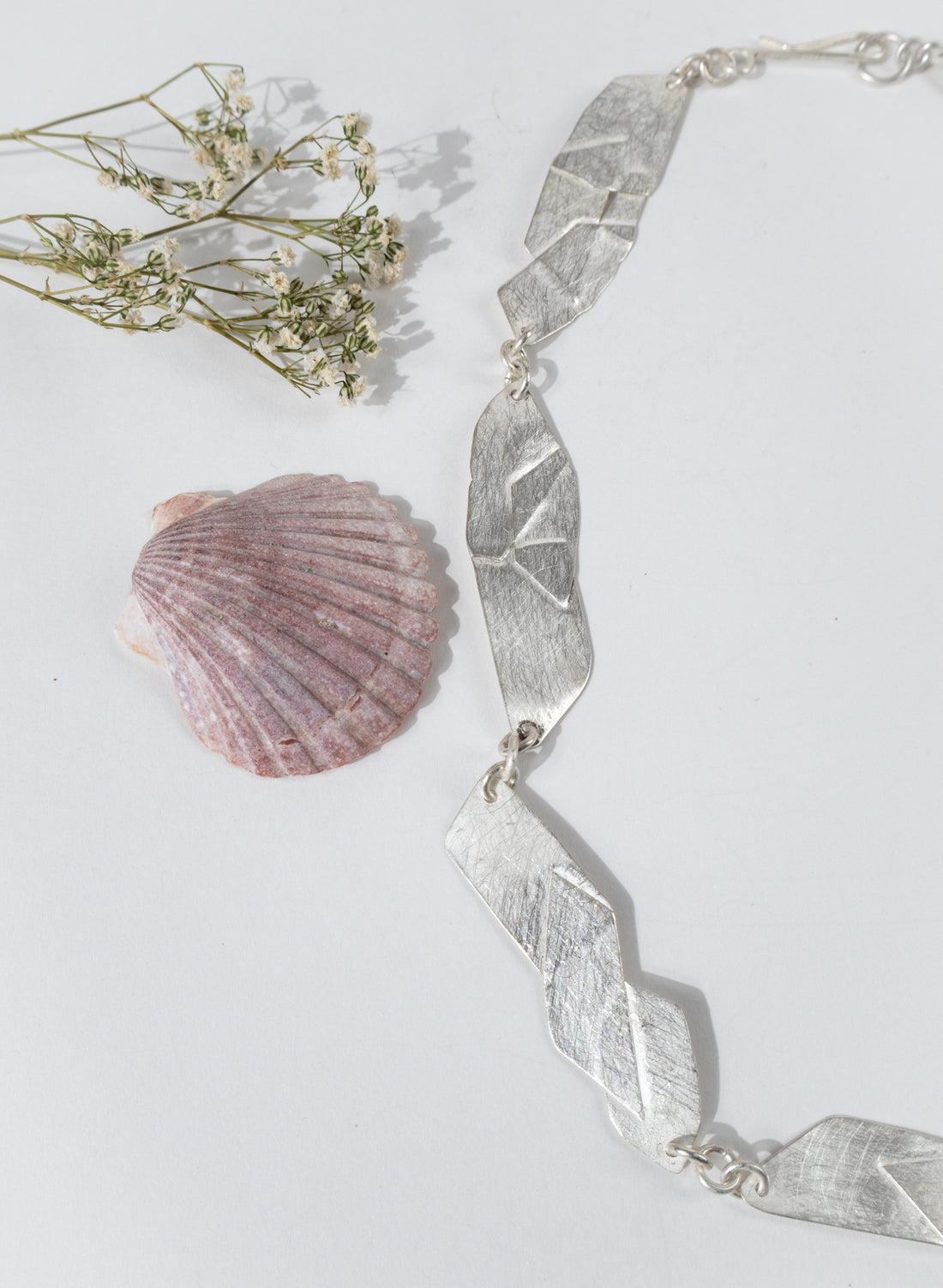Layer Linked Necklace - Sterling Silver