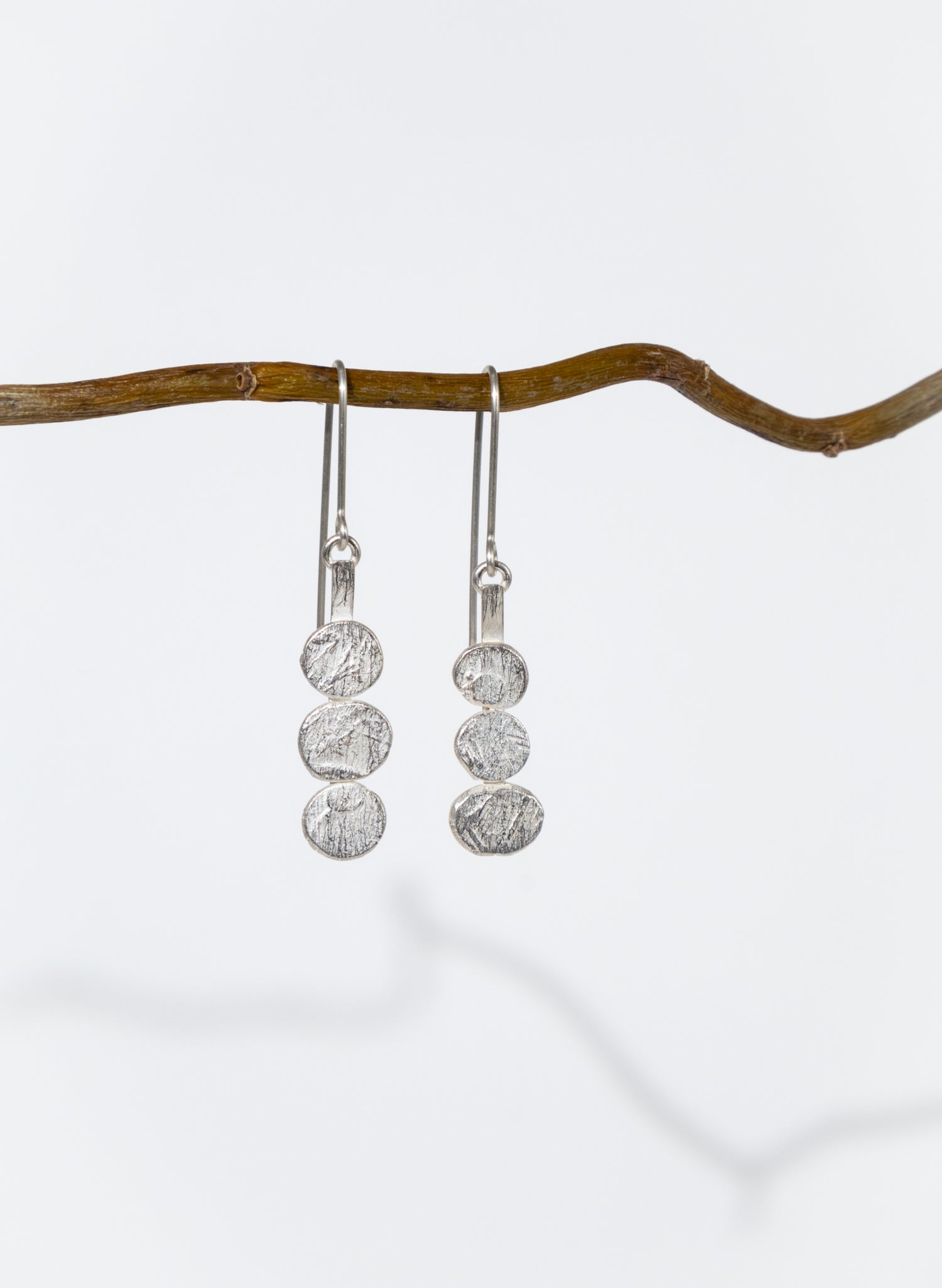 3 Dot Drop Earrings