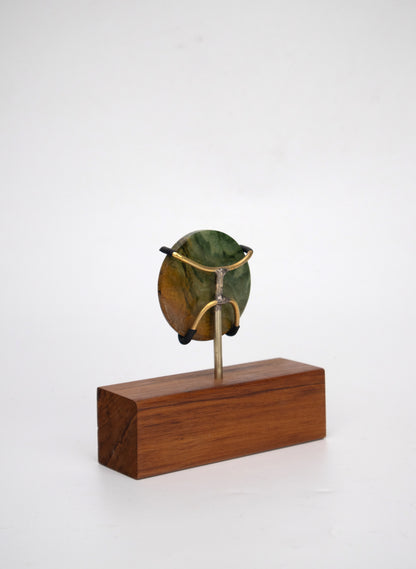 Pounamu Disc on Stand