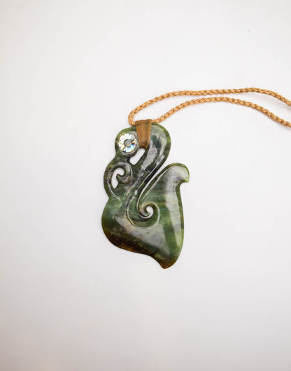 Carved Pounamu Manaia Pendant