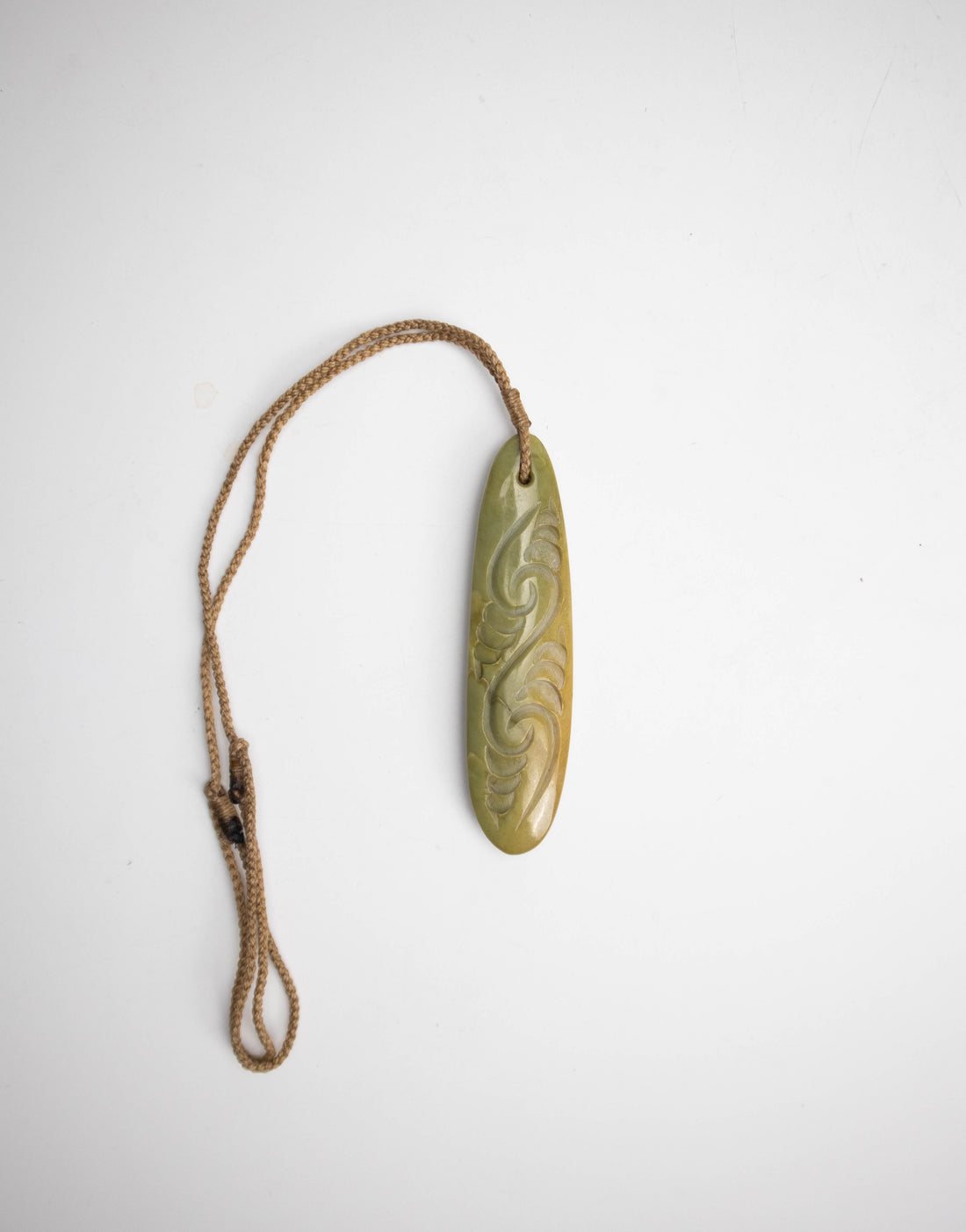 Carved Drop Pounamu Pendant