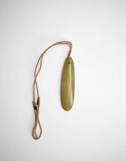 Carved Drop Pounamu Pendant