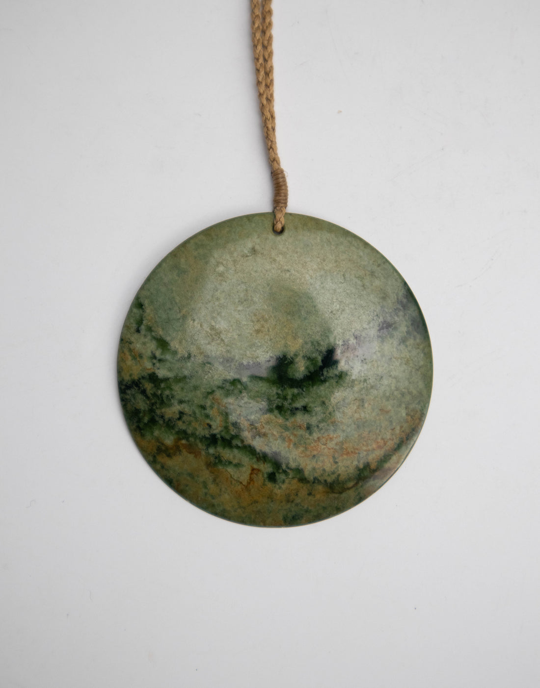 Pounamu Disc Pendant