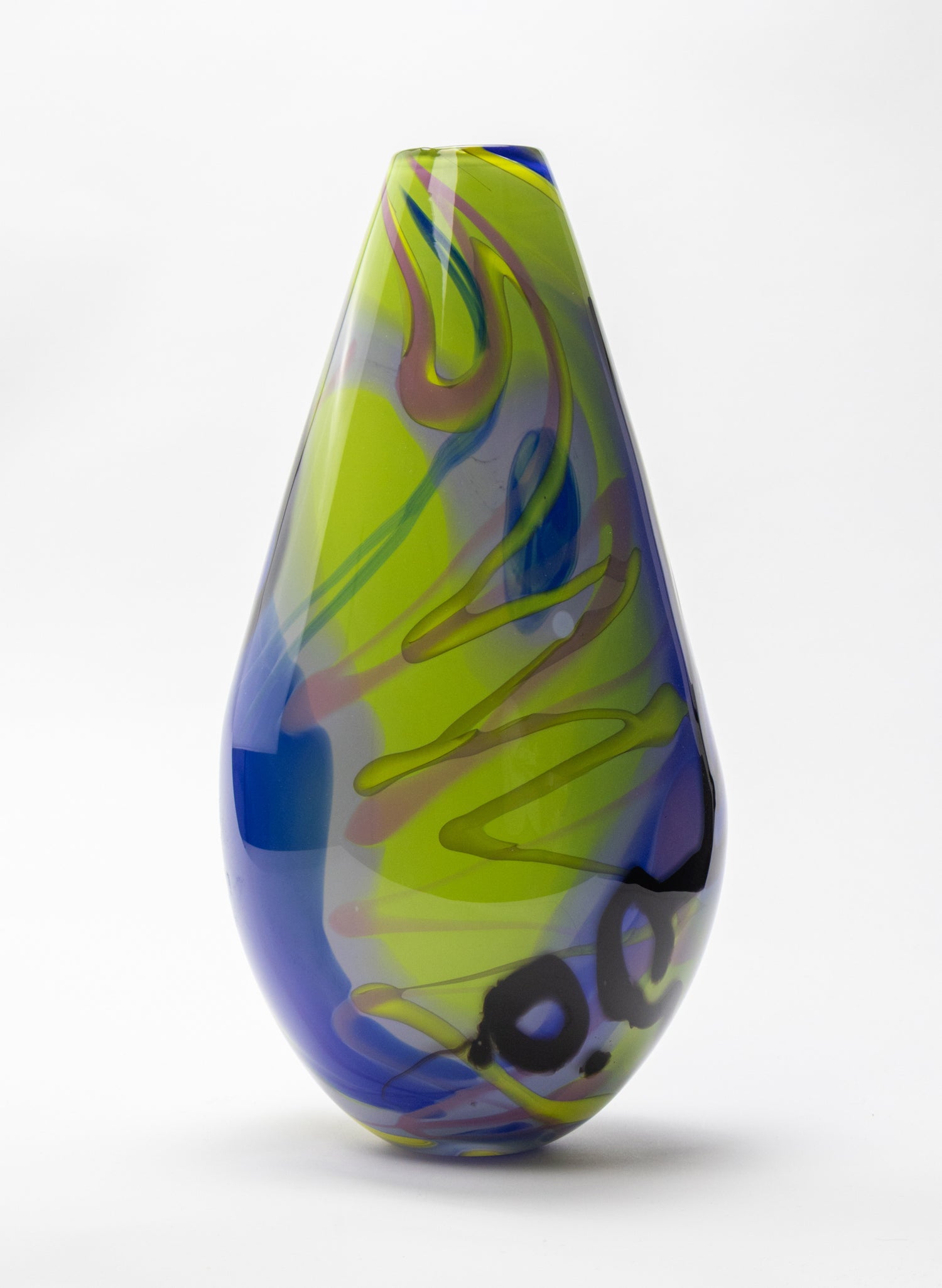Ice Cream Tears Glass Vase