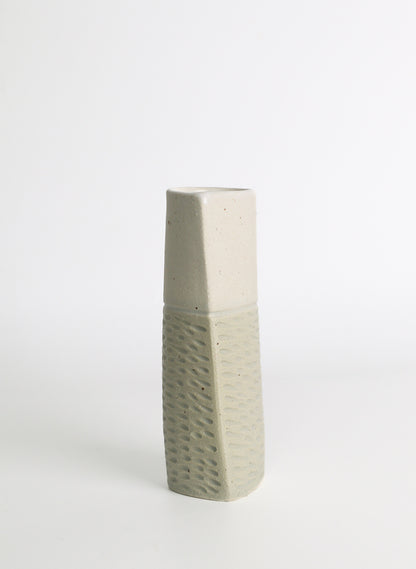 Medium Vase - Sage/White