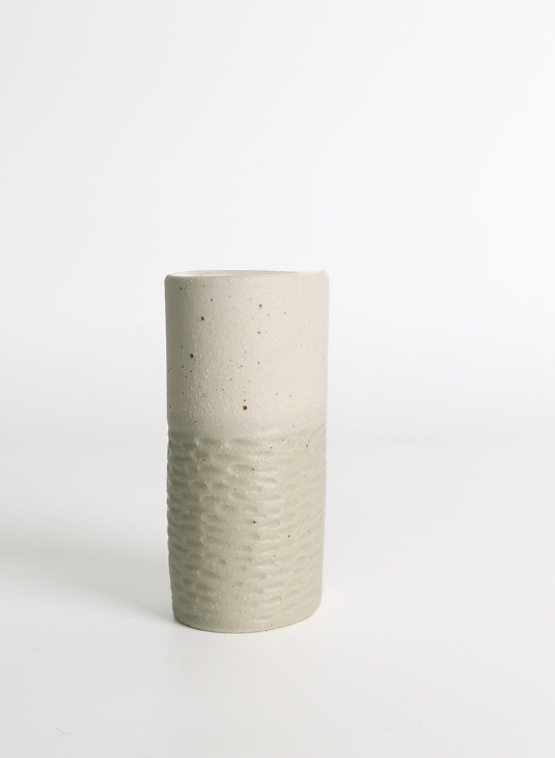 Mini Vase - Sage/White