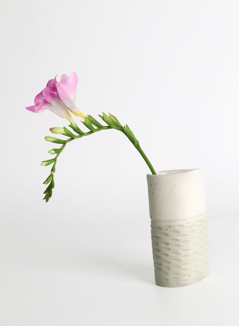 Mini Vase - White/Sage