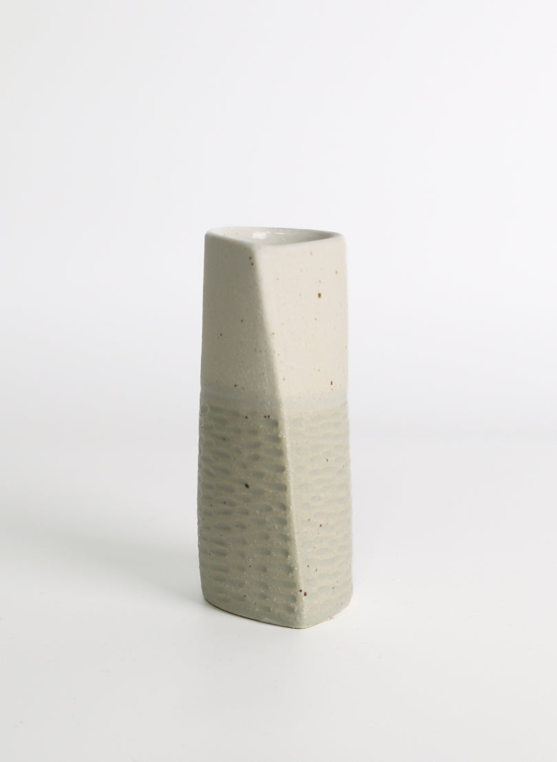 Mini Vase - Sage/White