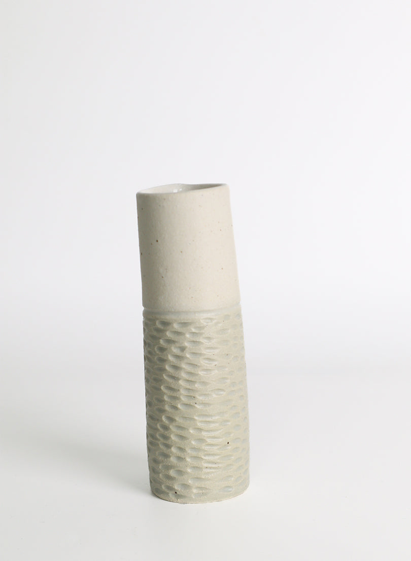 Medium Vase - Sage/White