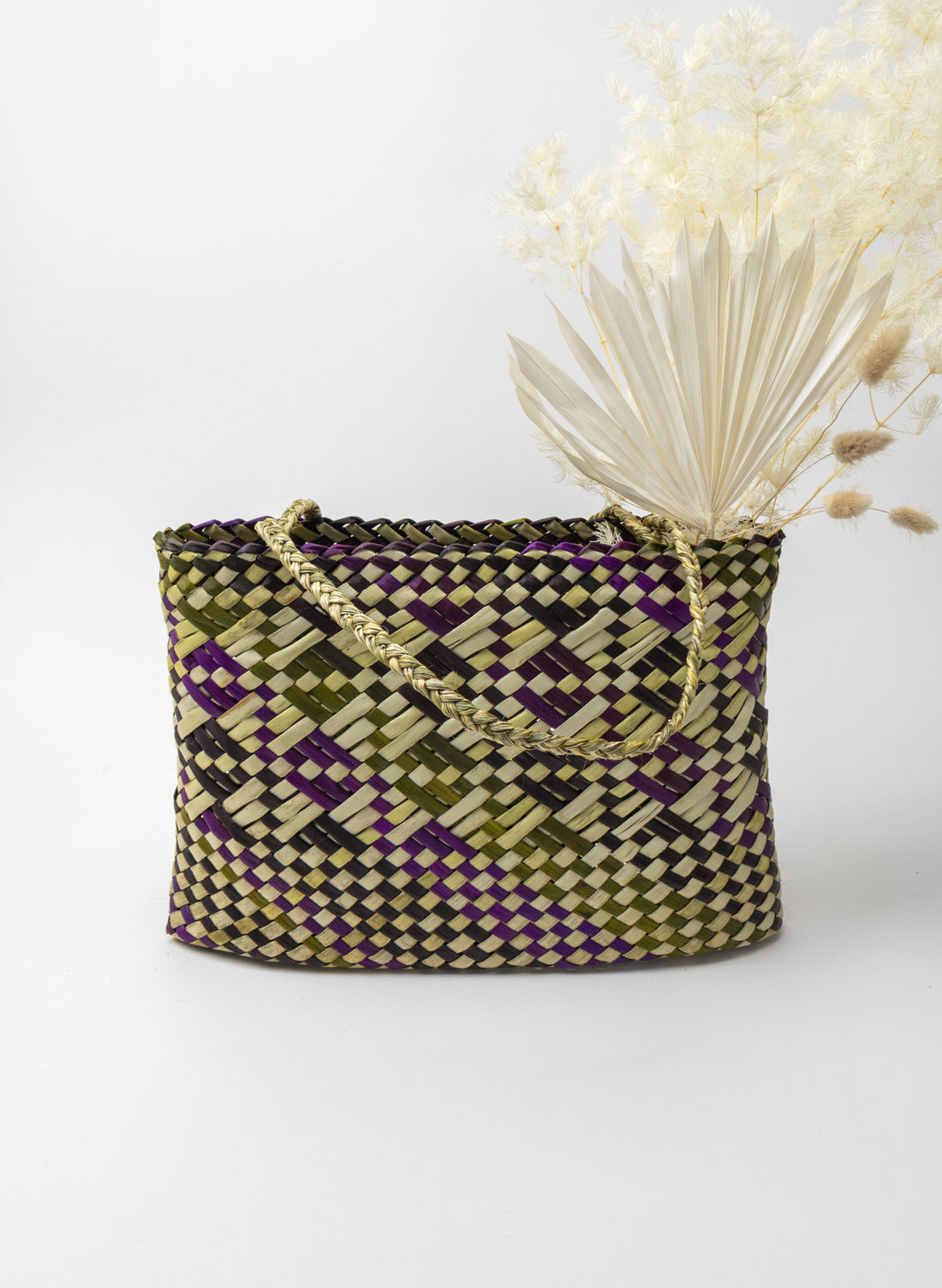 Kete - Purple, Green, Black and Natural