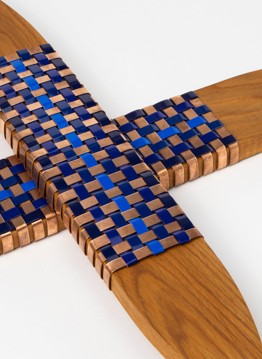 Blues And Copper Walnut Putiputi - Medium