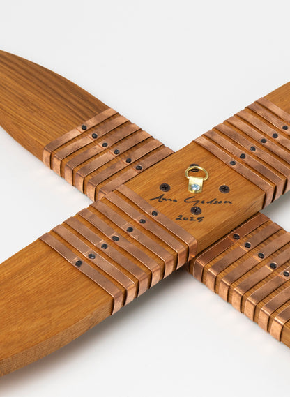 Blues And Copper Walnut Putiputi - Medium