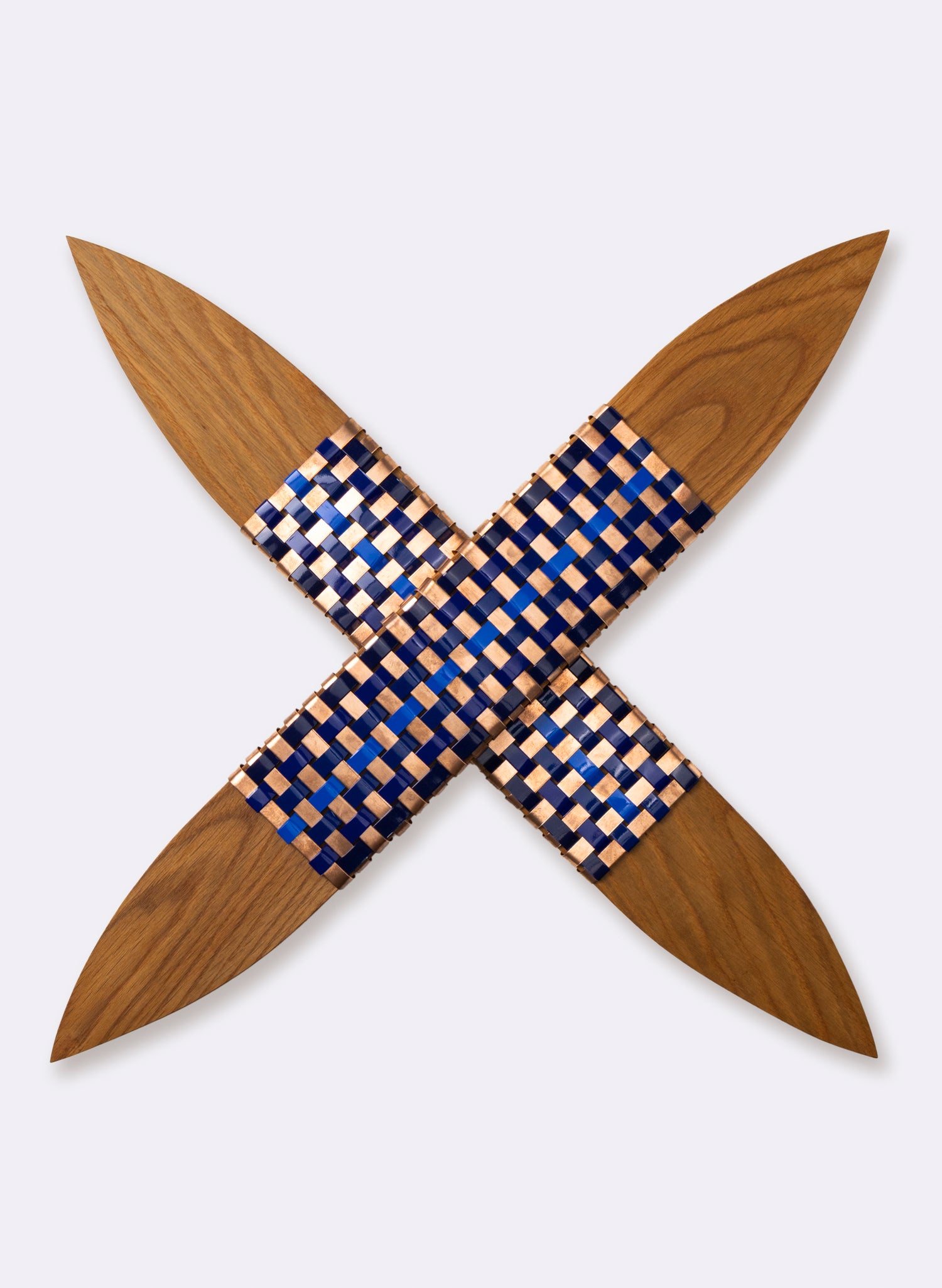 Blues And Copper Walnut Putiputi - Medium