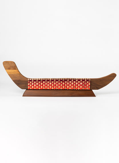 Reds and Copper Waka on Plinth