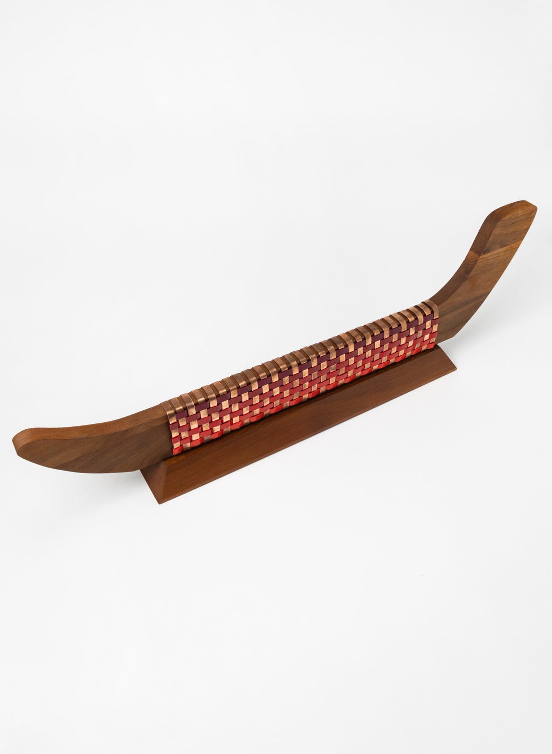 Reds and Copper Waka on Plinth