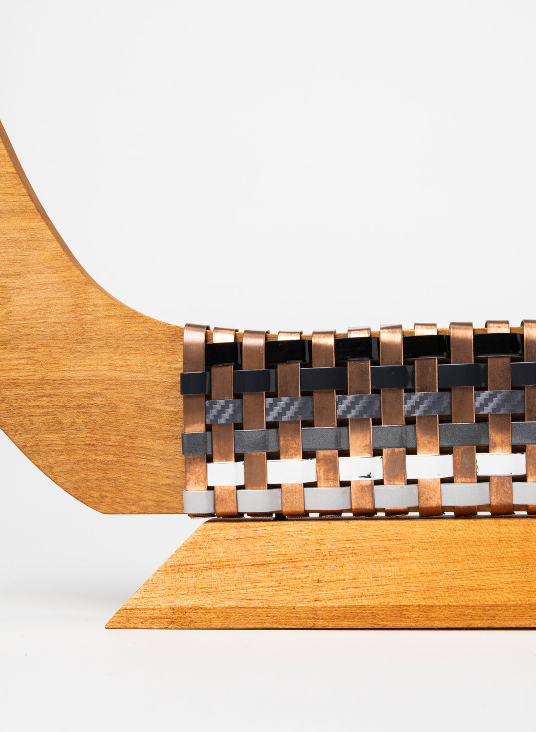 Black, Silver and Copper Waka on Plinth