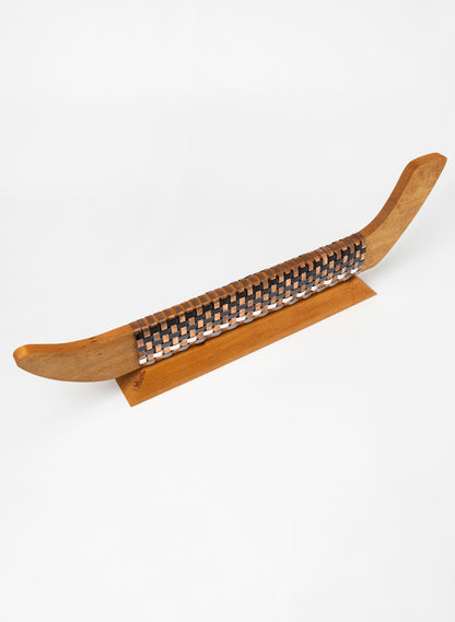 Black, Silver and Copper Waka on Plinth