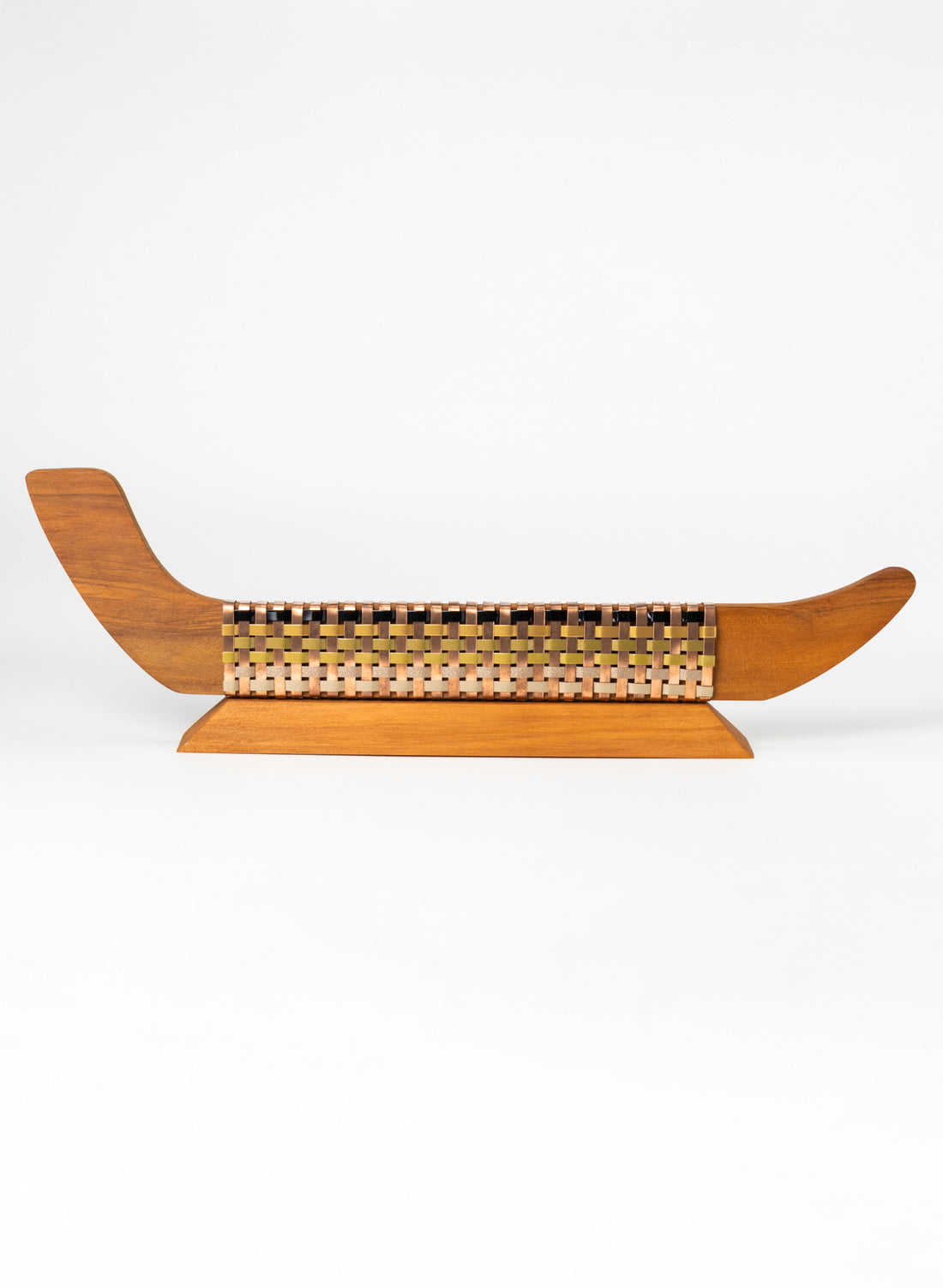 Black, Gold and Copper Waka on Plinth