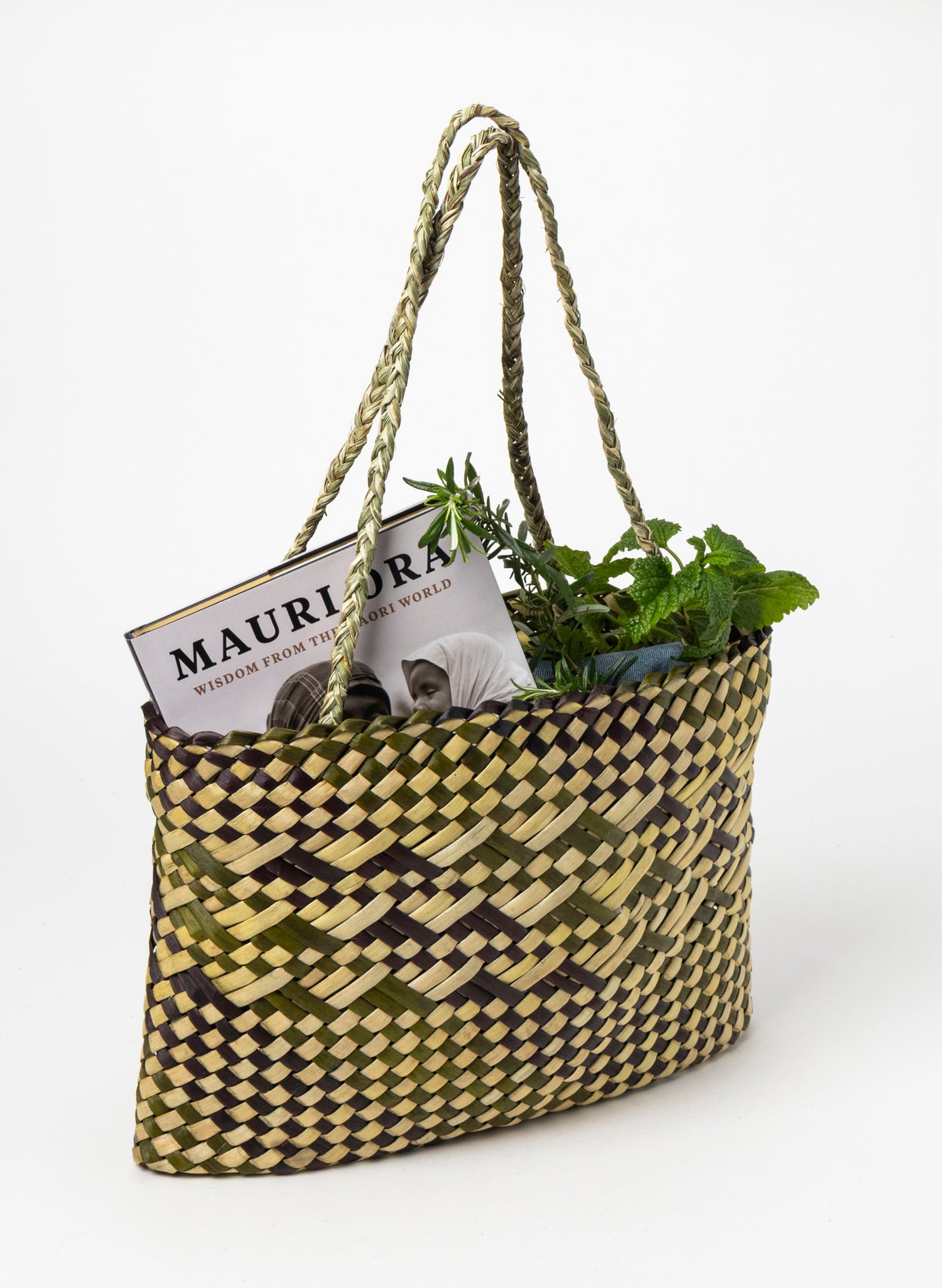 Kete - Purple, Green and Natural