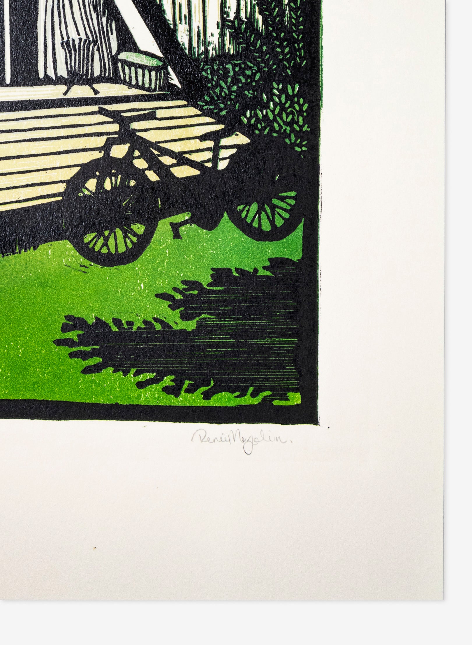 Ohakune (Colour) -  Wood Cut Print