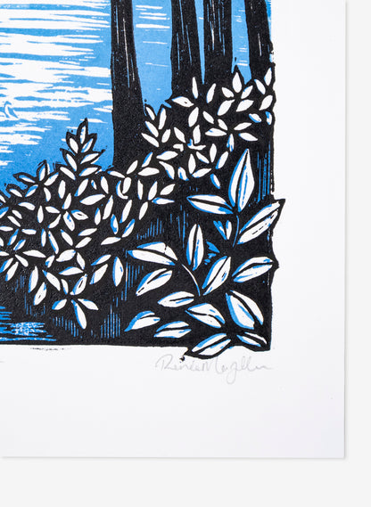 Coast -  Wood Cut Print