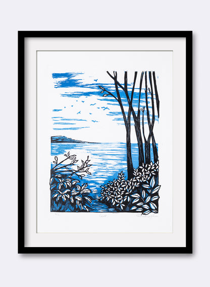 Coast - Wood Cut Print