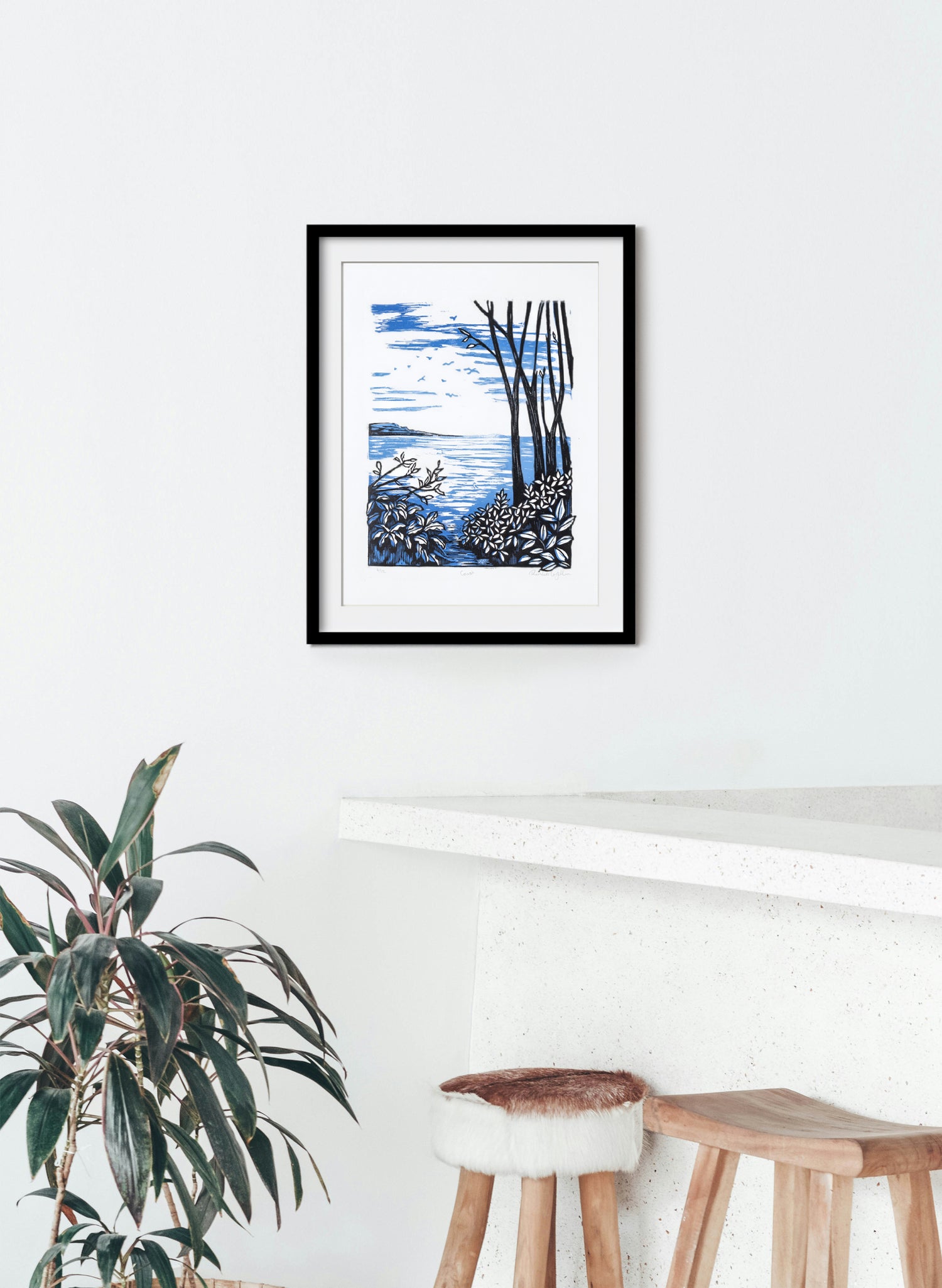 Coast -  Wood Cut Print