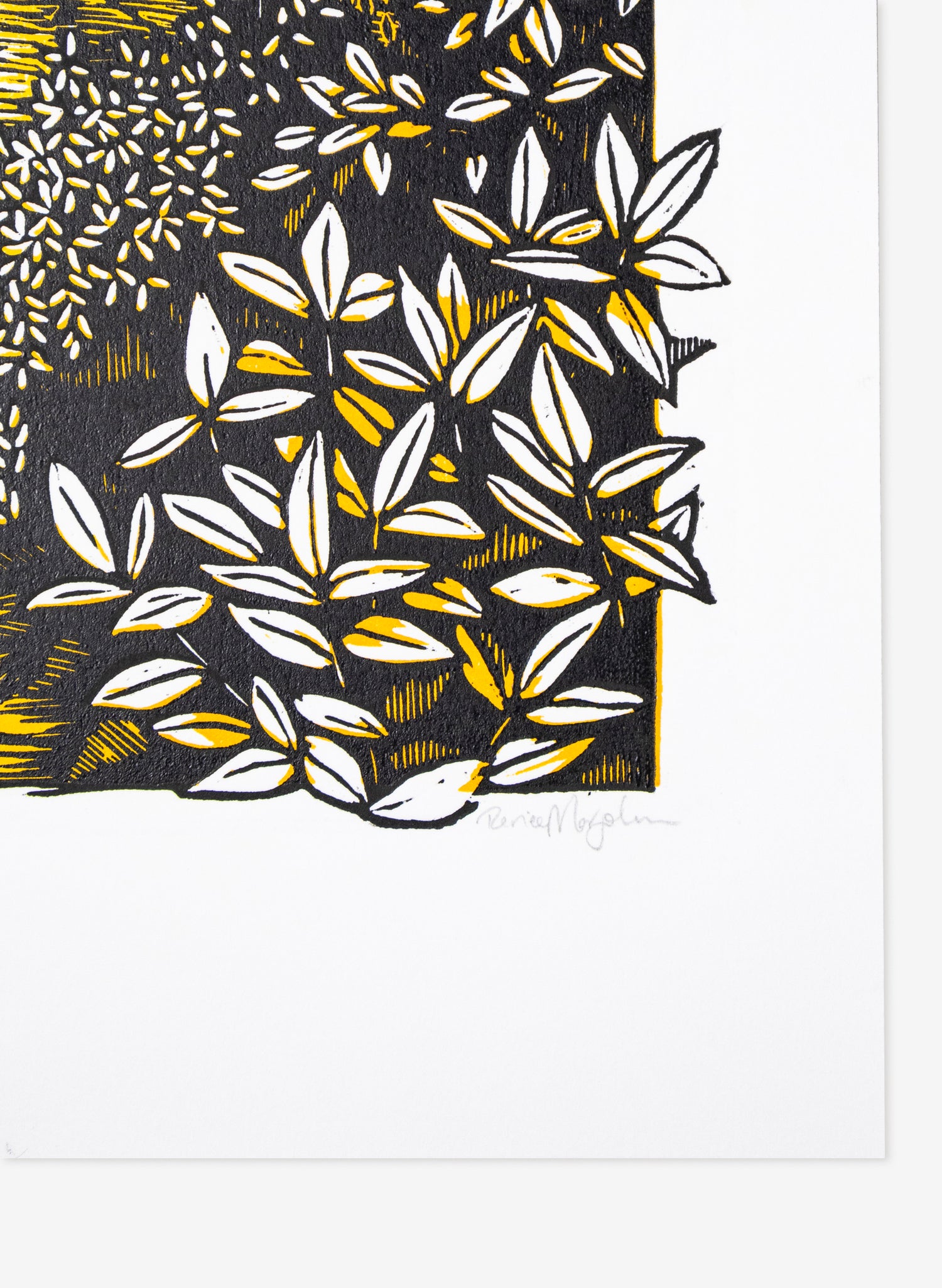 Golden Bay (Orange) -  Wood Cut Print