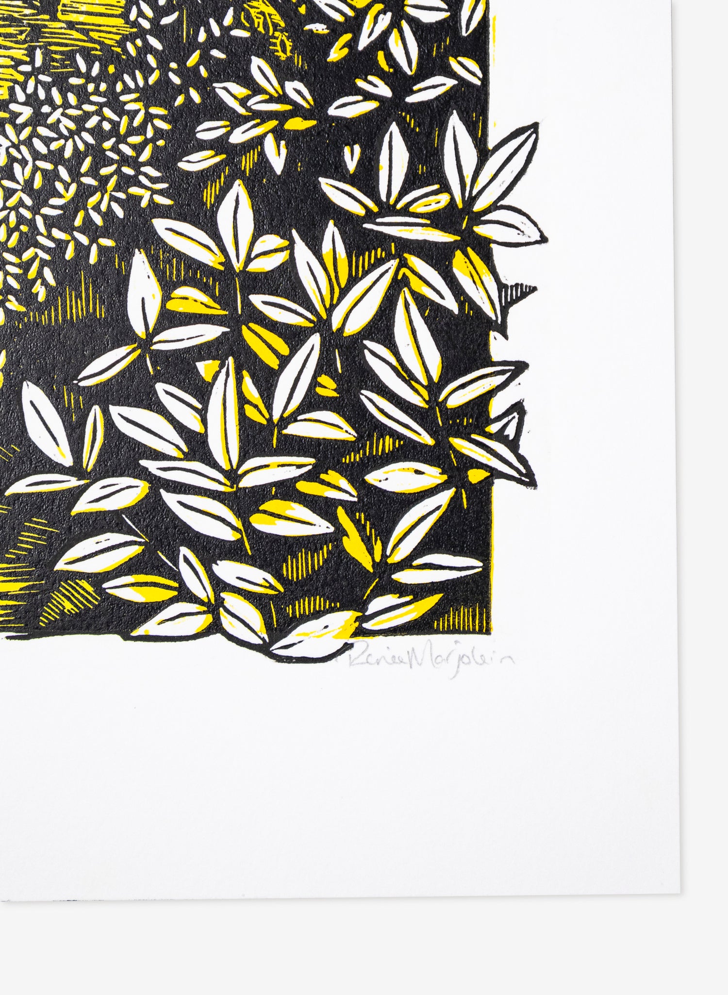 Golden Bay (Yellow) -  Wood Cut Print